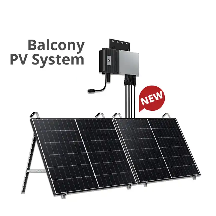 Sistema Solar para balcón, sistema fotovoltaico para balcón, Panel Solar Mono Flexible, planta de energía personalizada, 800W, 600W, CE, iones de litio